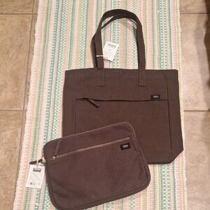 Terra THREAD Tote & Laptop Sleeve NWTS.BROWN OR CHARCOAL GREY
